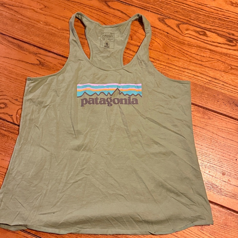 Patagonia Sage Green Racerback Tank